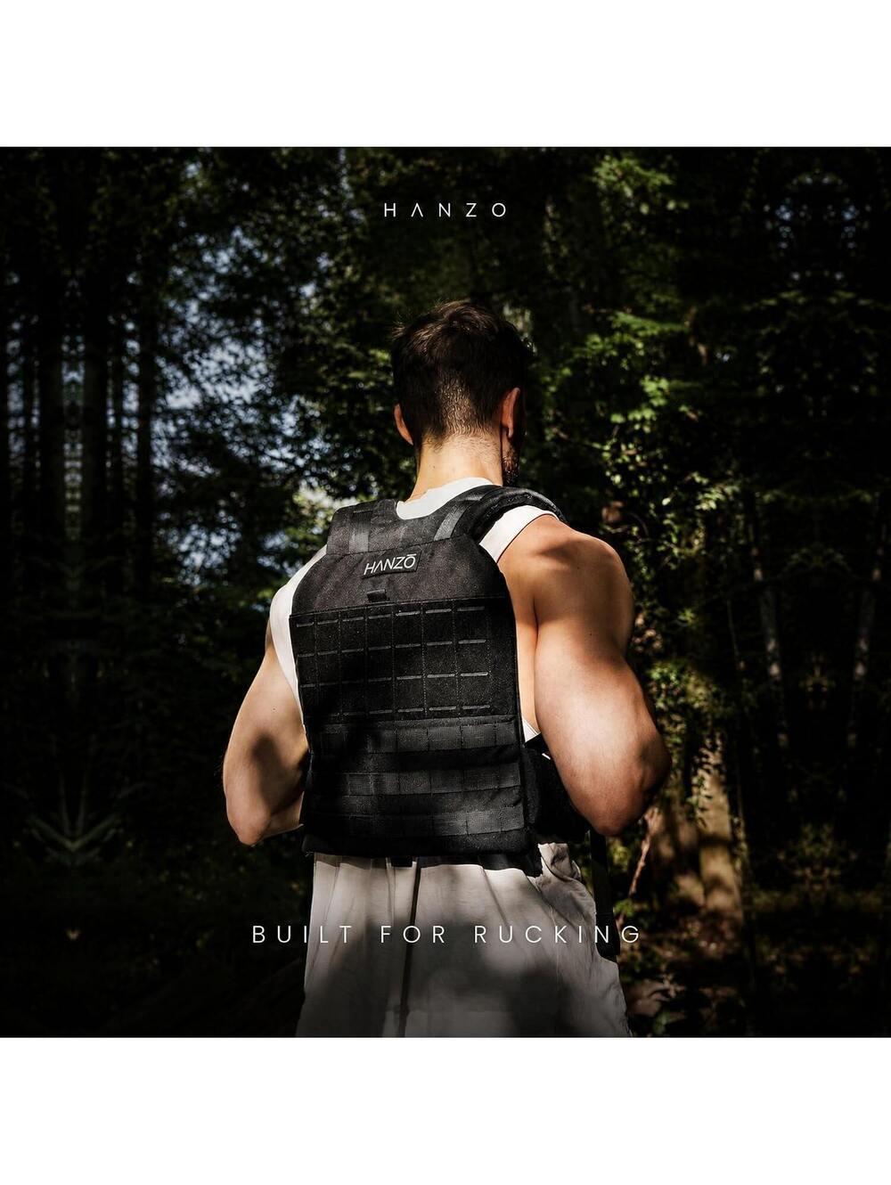 Hanzo Slim Rucking Backpack with Lower Back Support, Rucking, Strength trraining - Picture 2 of 6